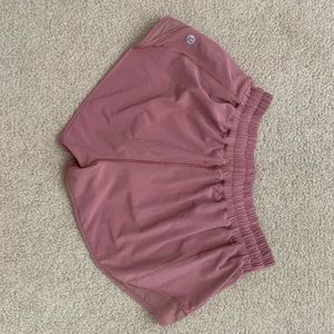 Pink lululemon shorts